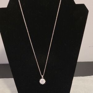 Sterling Silver 2ct Moissante Necklace